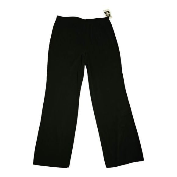 NWT MISOOK Wide-Leg Black Knit Pull-On Pants - Size 1X - Picture 1 of 6